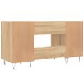 vidaXL Stôl dub somoma 140x50x75 cm kompozitné drevo