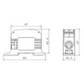 Svorka univerzálna RKA 95 L B, 232A, 1pól., AL/CU, hnedá, na DIN/na panel