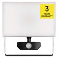 LED reflektor TAMBO so senzorom pohybu, 50 W, 5000 lm, čierny
