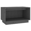 vidaXL TV skrinka sivá 60x35x35 cm masívna borovica