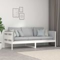 vidaXL Denná posteľ biela masívna borovica 80x200 cm