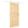 vidaXL Posuvné dvere Prírodná a biela 90 x 210 cm