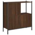 vidaXL Knižnica hnedý dub 72x28x77,5 cm kompozitné drevo