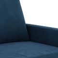 vidaXL Kreslo modré 60 cm zamat