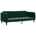 vidaXL Denná posteľ tmavozelená 80x200 cm zamat