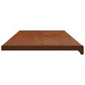 vidaXL Parapetné dosky Hnedé drevo 120 x 45 x 4,5 cm PVC
