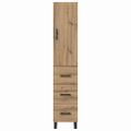 vidaXL Highboard Remeselný dub 34,5 x 34 x 180 cm Kompozitné drevo