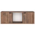 vidaXL TV skrinka, tmavý dub 88,5x27,5x30,5 cm, kompozitné drevo