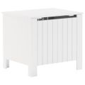 vidaXL Úložný box s vekom RANA biely 60x49x54 cm borovicový masív