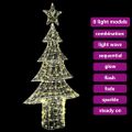 vidaXL Vianočný stromček 240 LED Teplá biela 150 cm Akryl