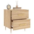 vidaXL Nočný stolík dub sonoma 40x35x47,5 cm kompozitné drevo