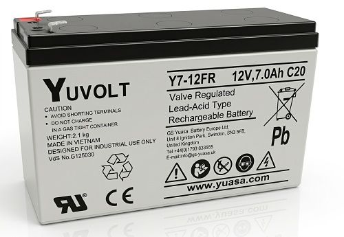 Yuasa YUVOLT Y7-12FR VdS (12V, 7Ah, F1)