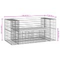 vidaXL Záhradná lavica gabiónový dizajn 143x71x65,5 cm masívny douglas
