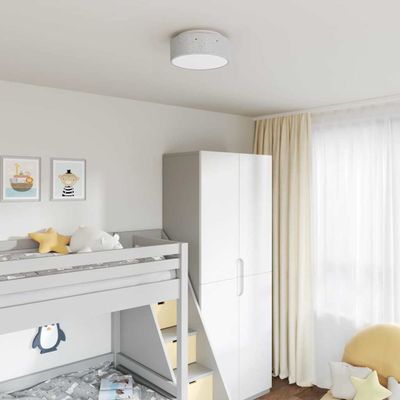vidaXL Stropná lampa so bodmi Sivá 30 x 30 x 13,5 cm látka