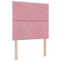 vidaXL Posteľ boxspring s matracom Ružová 90 x 190 cm Zamat