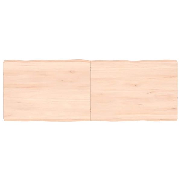 vidaXL Stolová doska 140x50x(2-6) cm neošetrený masív živé hrany