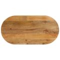 vidaXL Stolová doska 80x40x2,5 cm oválna masívny mangovník
