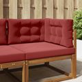 vidaXL Vankúš na vonkajšiu pohovku Polyester vínovo červená 80 x 80 cm