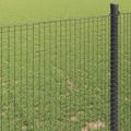 vidaXL Zvarený drôtený plot 1000 x 60 cm Sivá