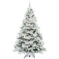 vidaXL Umelý vianočný stromček s 300 LED-i Biela 240 cm PE a PVC