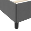 vidaXL Posteľ s pružinovým rámom Tmavo šedá 80 x 200 cm látka