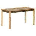 vidaXL Jedálenský stôl, recyklovaný masív 140x70x76