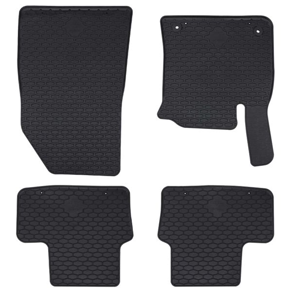 vidaXL Autokoberec 4 pcs Čierny vhodné pre CAPTUR 2020- Guma