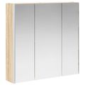 vidaXL Kúpeľňová zrkadlová skrinka Sonoma dub 73.5 x 15.5 x 70 cm