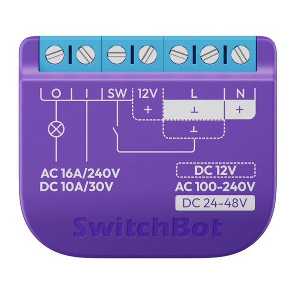 Inteligentný reléový spínač SwitchBot 1 s beznapäťovým kontaktom