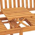 vidaXL 3-miestna záhradná lavička so stolíkom 150 cm tíkový masív