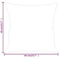 vidaXL Dekoratívne vankúše 2 ks krémové 40x40 cm umelá koža