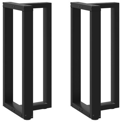 vidaXL Nohy barového stola v tvare T, 2 ks, čierne, 50x35x(90-91) cm, oceľové