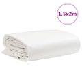 vidaXL Celta biela 1,5x2 m 650 g/m²