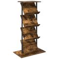 vidaXL Regál na časopisy Dymová dub 68 x 40 x 123.5 cm
