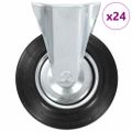 vidaXL 24 ks pevné kolieska 200 mm