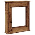 vidaXL Obloženie krbu staré drevo 75x20x87,5 cm kompozitné drevo