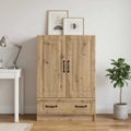 vidaXL Servírovacia skriňa Dub artisan 66 x 34,5 x 92 cm
