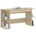 vidaXL Stôl dub somoma 140x50x75 cm kompozitné drevo