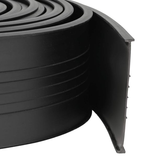 vidaXL Tesnenie garážových dverí Čierna 70 x 6 mm 4 m PVC