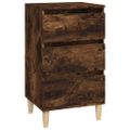 vidaXL Nočný stolík dymový dub 40x35x70 cm spracované drevo