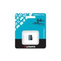 Kingston memory card 64GB microSDXC Canvas Go Plus Gen4 200MB/s A2 U3 V30