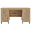 vidaXL Stôl Dub artisan Kompozitné drevo 142,5 x 50 x 75 cm