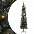 vidaXL Umelý vianočný stromček Zelená 180 cm PVC, plast a oceľ