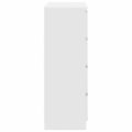 vidaXL Komoda biela 80x35x99 cm spracované drevo