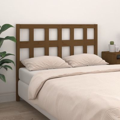 vidaXL Čelo postele medovo-hnedé 205,5x4x100 cm masívna borovica