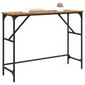 vidaXL Konzolový stôl Staré drevo 100 x 32 x 75 cm Kompozitné drevo