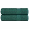 vidaXL Sprchové osušky FROGN 2 ks zelené 70x140 cm 360 g/m²