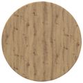 vidaXL Vrchná doska Ø 50 x 1,5 cm Okrúhly Kompozitné drevo Dub artisan