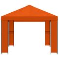 vidaXL Altánok 4 × 3 m Oranžová Polyester a oceľ 190 gsm