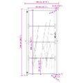 vidaXL Záhradná brána 100x200 cm, oceľ Corten, dizajn s trávou